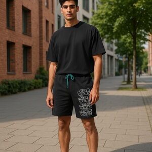 Star Wars Black Athletic Shorts